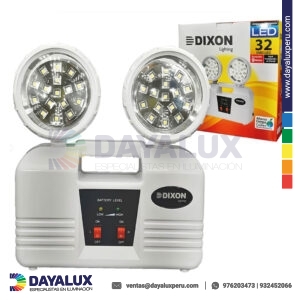 Lámpara de emergencia 9 horas EMERGDIX32-9hrs. Dixon