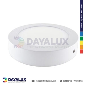 Panel LED Adosable Redondo 12W