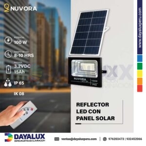 Reflector Led Solar Nuvora 100w 6500k-3000k