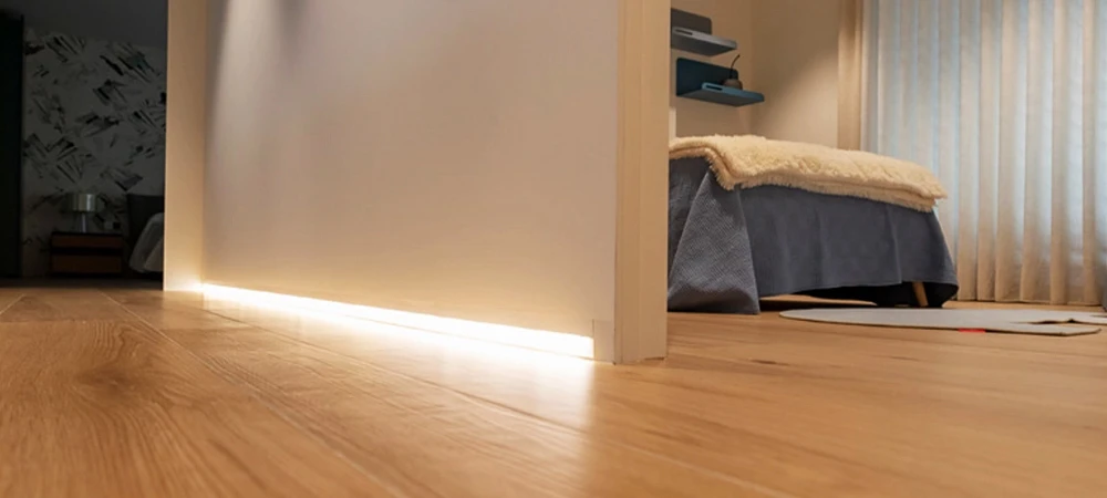 Iluminación de pasillos con cintas led
