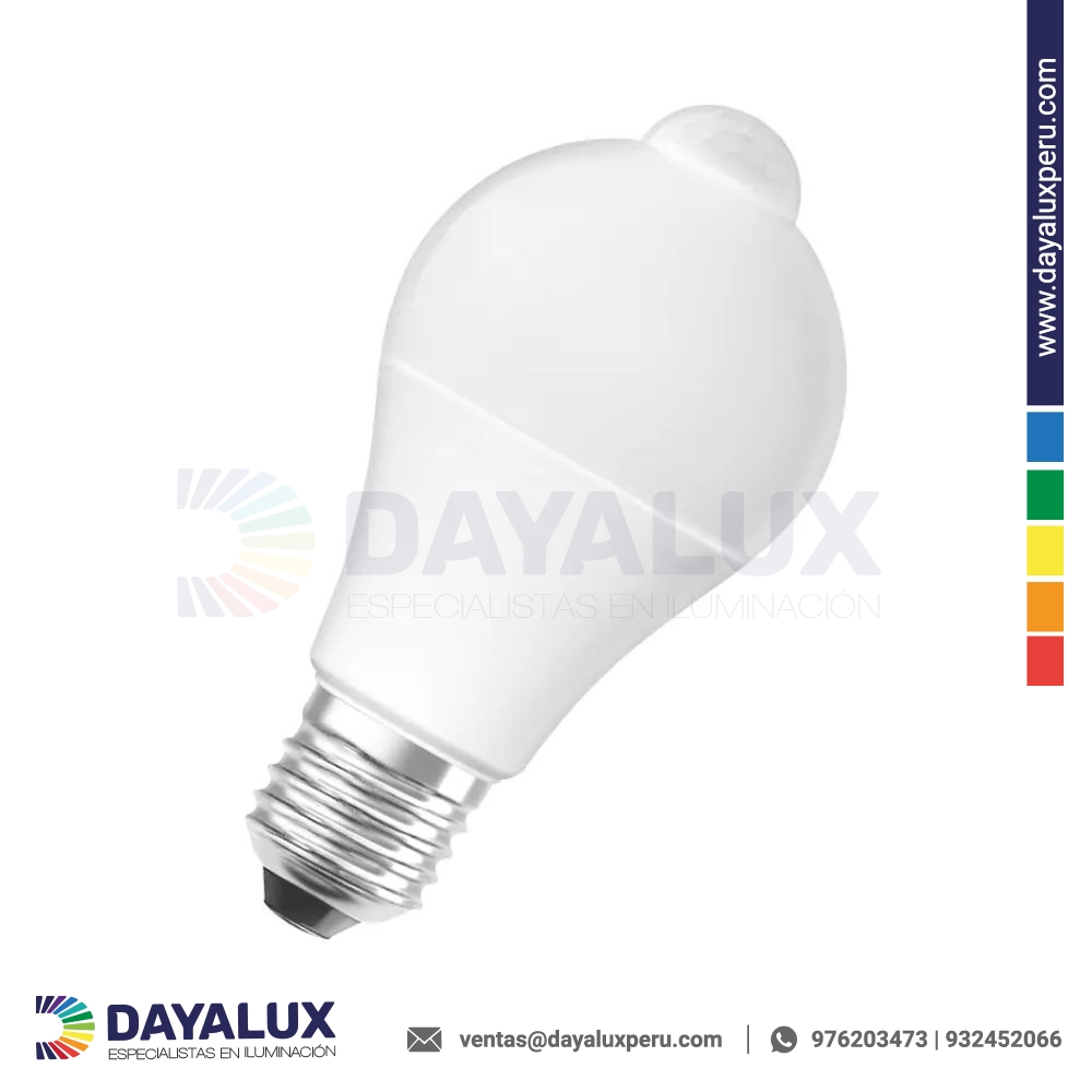 Foco LED A65 con Sensor 15W – Luz Fría 7K – Nuvora