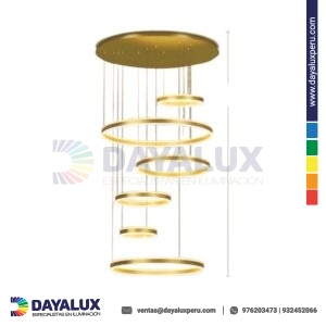 Lámpara Colgante 450W – Modelo 8881-6 Nuvora