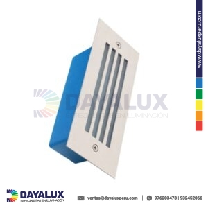 Luz Guía LED Rectangular Nuvora con Rejilla – 3W – 3000K