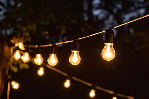 Decoración con guirnaldas led
