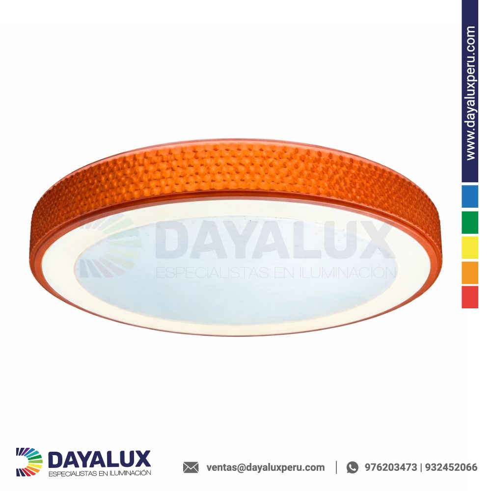 Plafón Redondo LED Nuvora Oro Rosa 48W Trilux 400mm