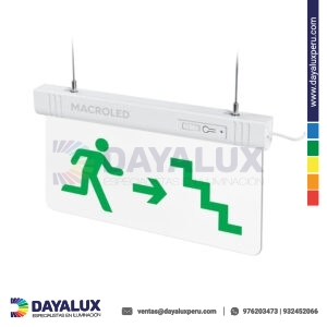 cartel led escaleras